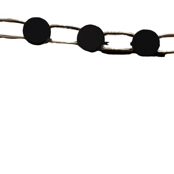 Alfani silver tone and blue round flat bead bracelet - Picture 3 of 5